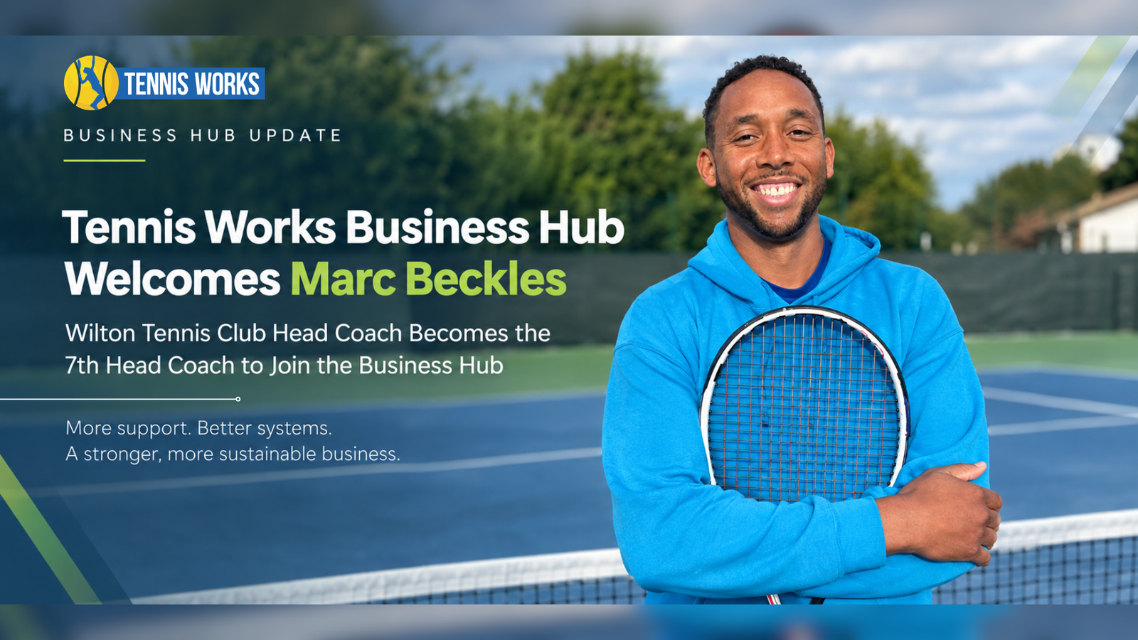 Tennis Works Business Hub Welcomes Marc Beckles